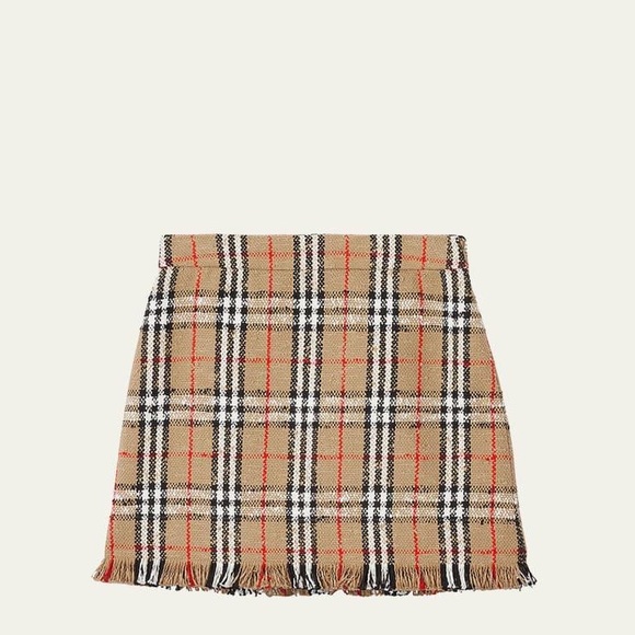 Authentic Burberry Check cotton-blend miniskirt - Picture 3 of 7